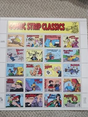 Comic Strip Classics Stamps sheet 32 c USA set of 20 1995